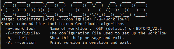 Geoclimate CLI